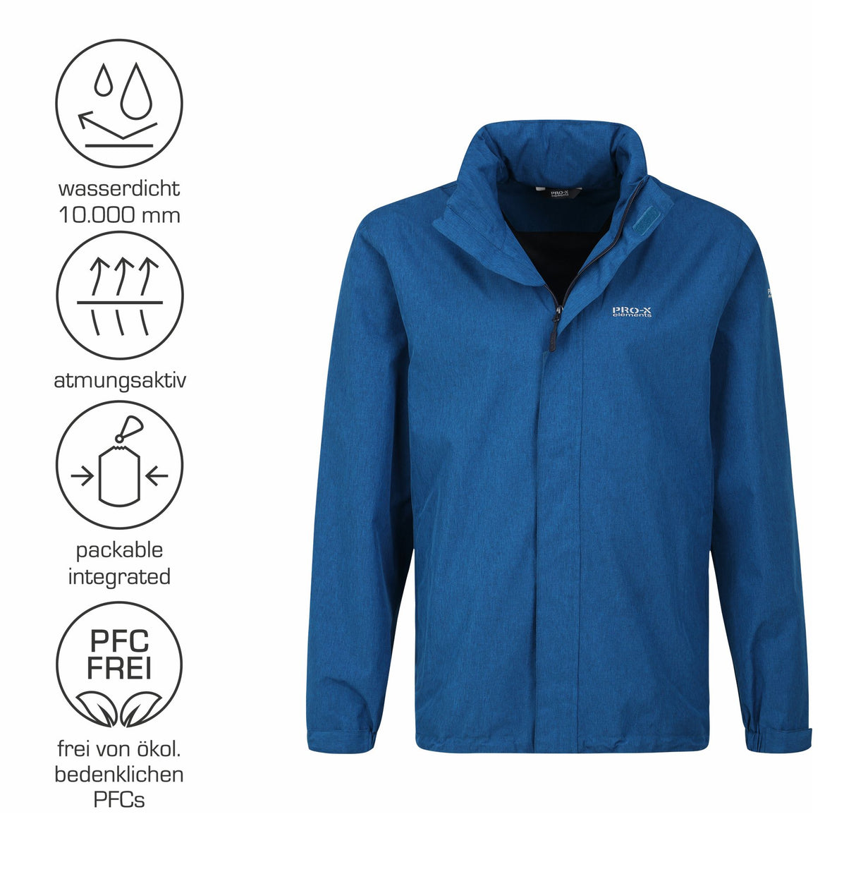 Peacock Melange-Blau