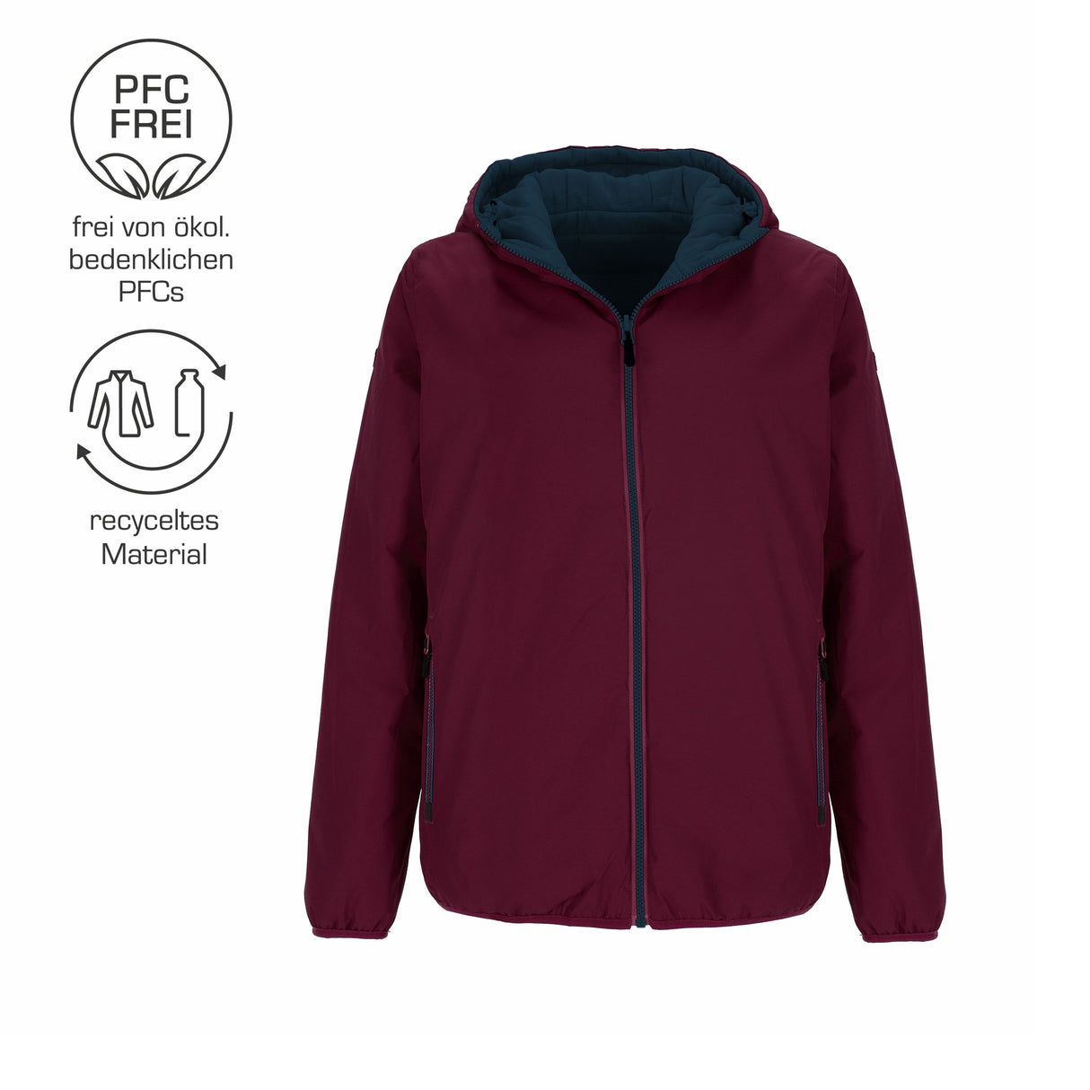 Marineblau/Beerenrot